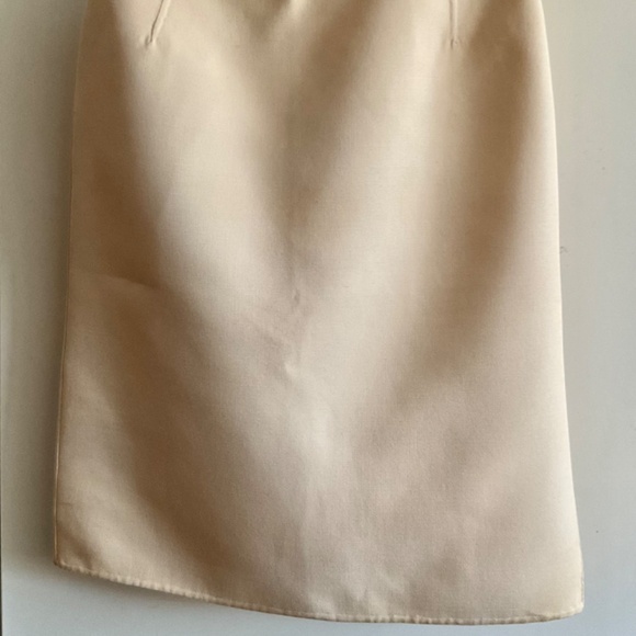 PRADA Ivory Wool Vintage Pencil Skirt size IT 40 - Picture 3 of 7